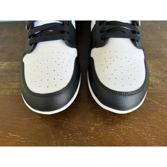 Jordan 1 Mid Alpha Menace White/Black Football Cleats Men's Size 13 FJ6805-100 - Picture 7 of 10